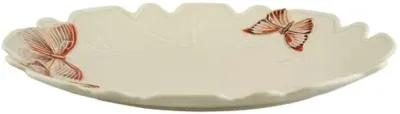 "Cloudy Butterflies" By Cláudia Schiffer Platter - Bordallo Pinheiro - Ivory