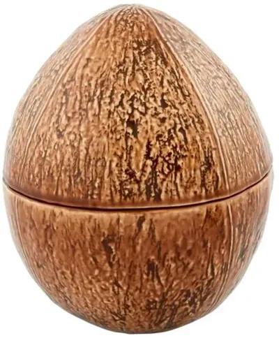 Tropical Fruits Coconut Box - Bordallo Pinheiro - Brown