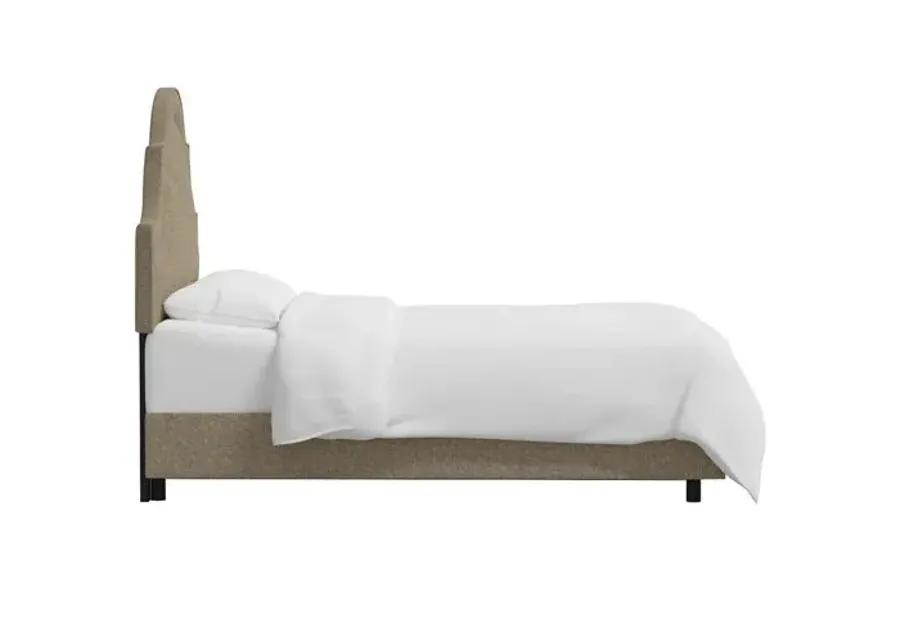 Kennedy Arched Bed - Textured Linen