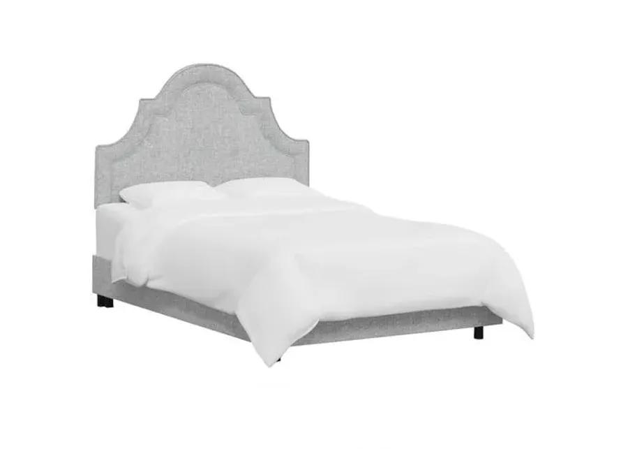 Kennedy Arched Bed - Textured Linen - Gray