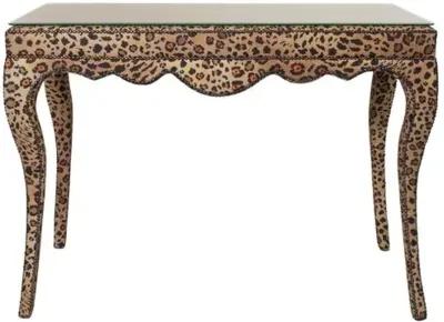 Nyala Console Table - Safari Spot Gold - Ngala Trading Co.