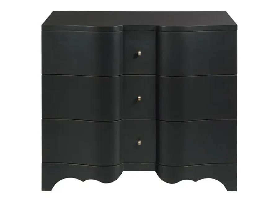 Cumberbund Bedroom Chest - Black