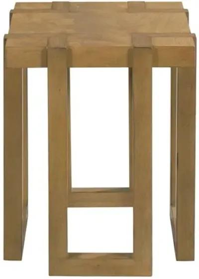 Ribbon Side Table - Almond - Brown