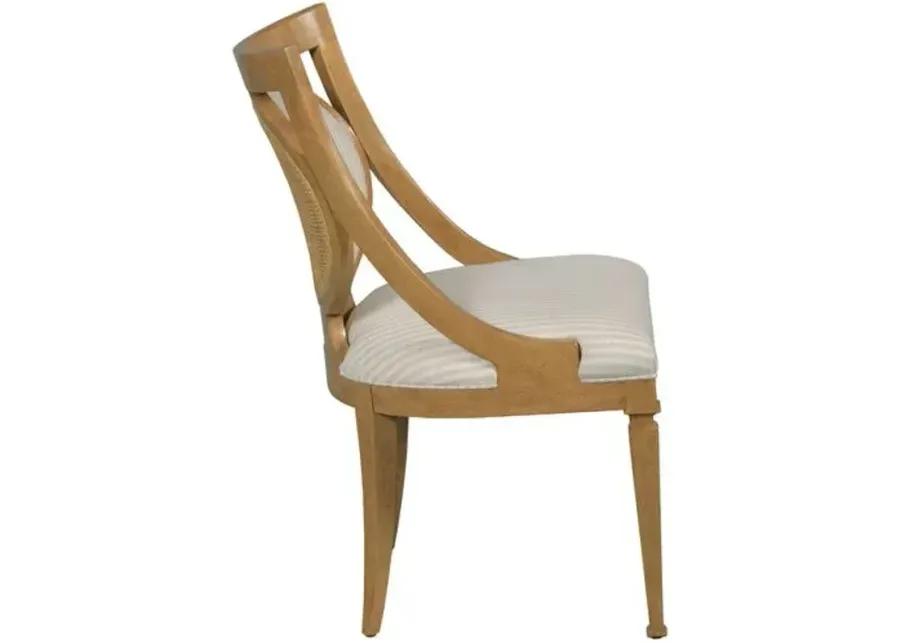 Stephen Chair - Almond/Ivory Stripe - Brown