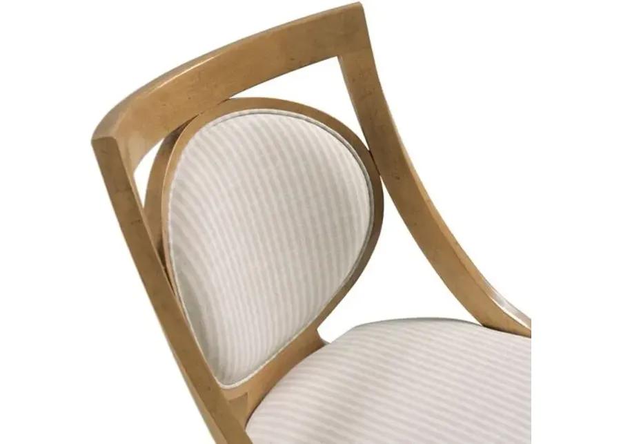 Stephen Chair - Almond/Ivory Stripe - Brown