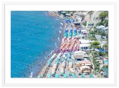 Richard Silver - Overview Ischia Beach Umbrellas - White