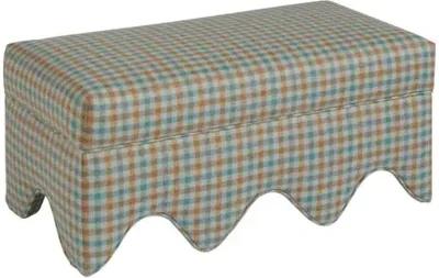 Awning Ottoman - Bibury Jungle - Blue