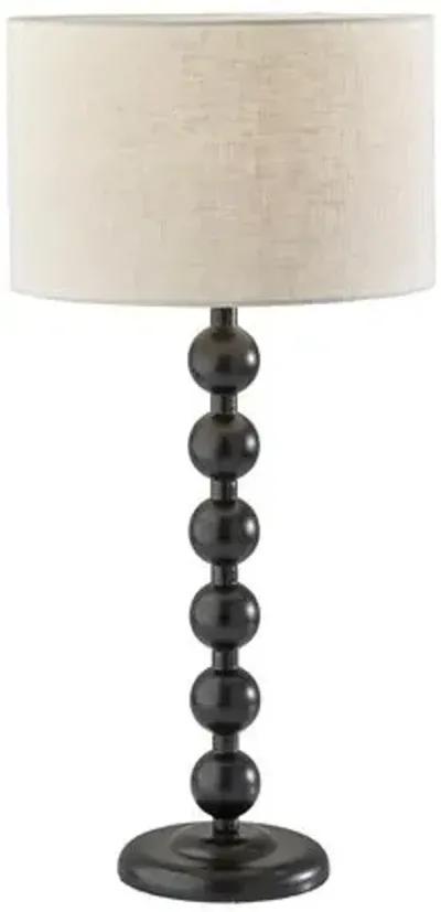 Nathan Wood Table Lamp - Black