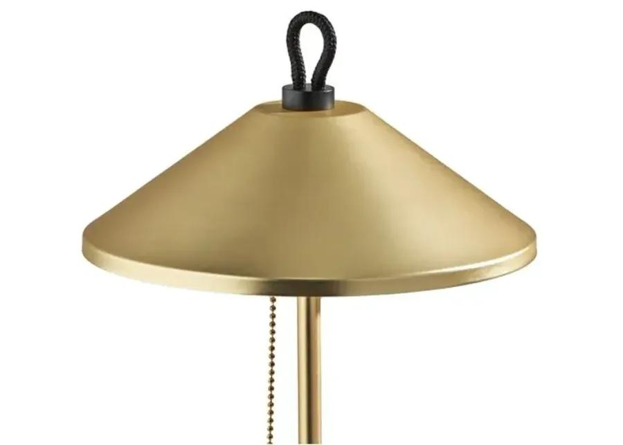 Malcolm Cone Shade Table Lamp - Gold