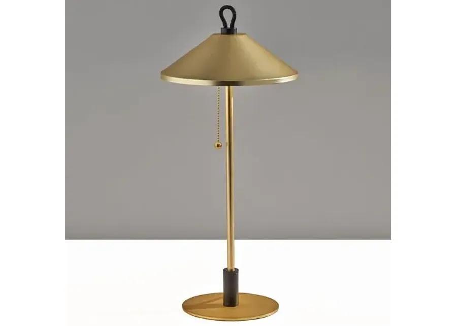 Malcolm Cone Shade Table Lamp - Gold