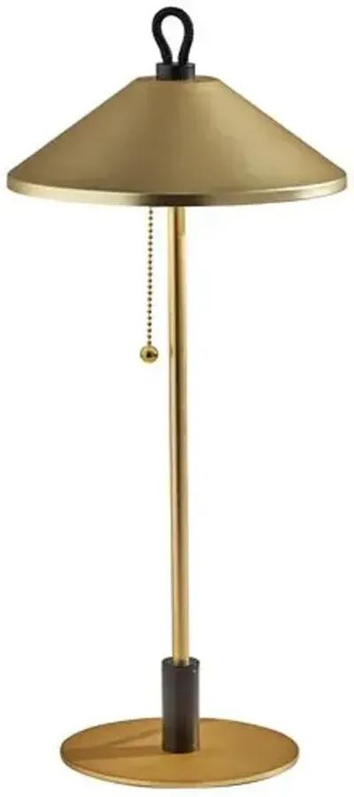 Malcolm Cone Shade Table Lamp - Gold