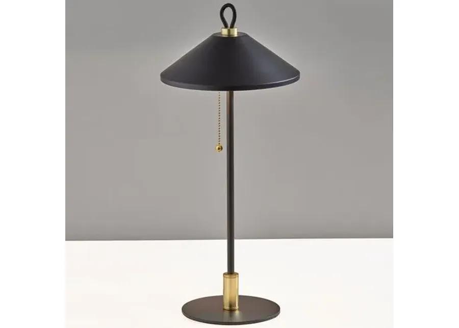 Malcolm Cone Shade Table Lamp - Black