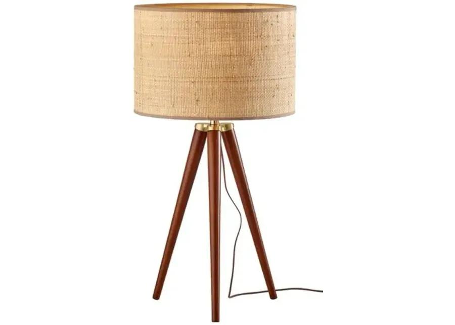 Walker Tripod Table Lamp - Brown