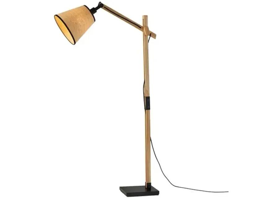 Ryder Floor Lamp - Natural/Black