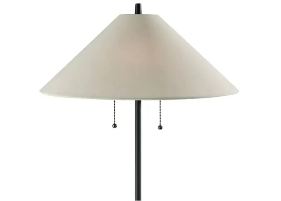 Colton Floor Lamp - Black/Natural