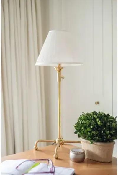 Classic No.1 Adjustable Table Lamp - Aged Brass - Gold