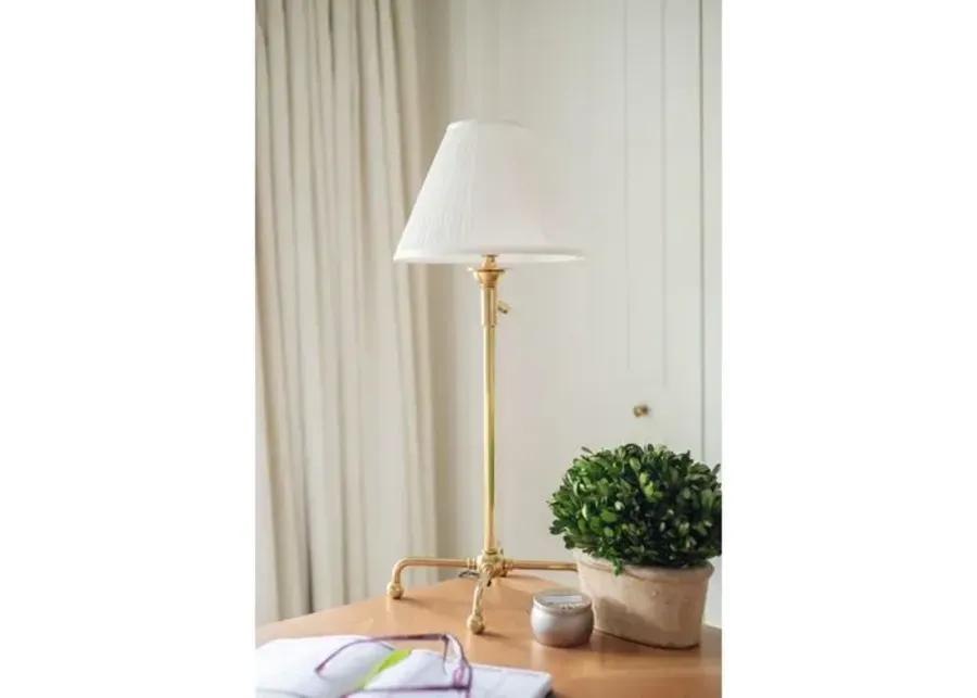 Classic No.1 Adjustable Table Lamp - Aged Brass - Gold