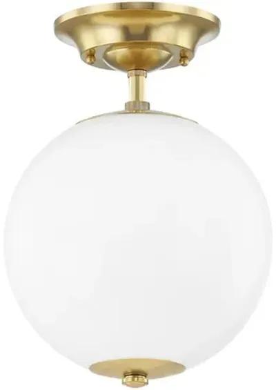 Sphere No.1 Semi Flush Mount - Gold