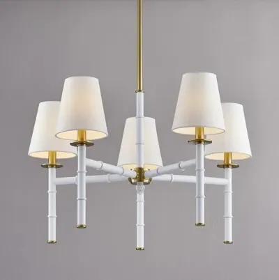 Banyan 5-Light Chandelier - Ariel Okin for Mitzi - White