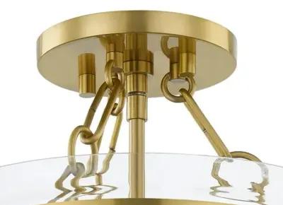 Dunbar Glass Semi Flush Mount - Ariel Okin for Mitzi - Gold