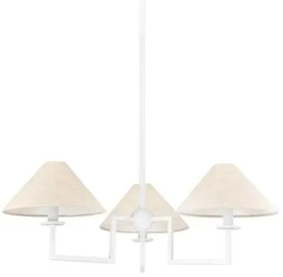 Gladwyne Small Chandelier - Textured White - Ariel Okin for Mitzi