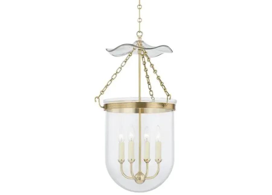 Rousham Lantern - Aged Brass - Gold