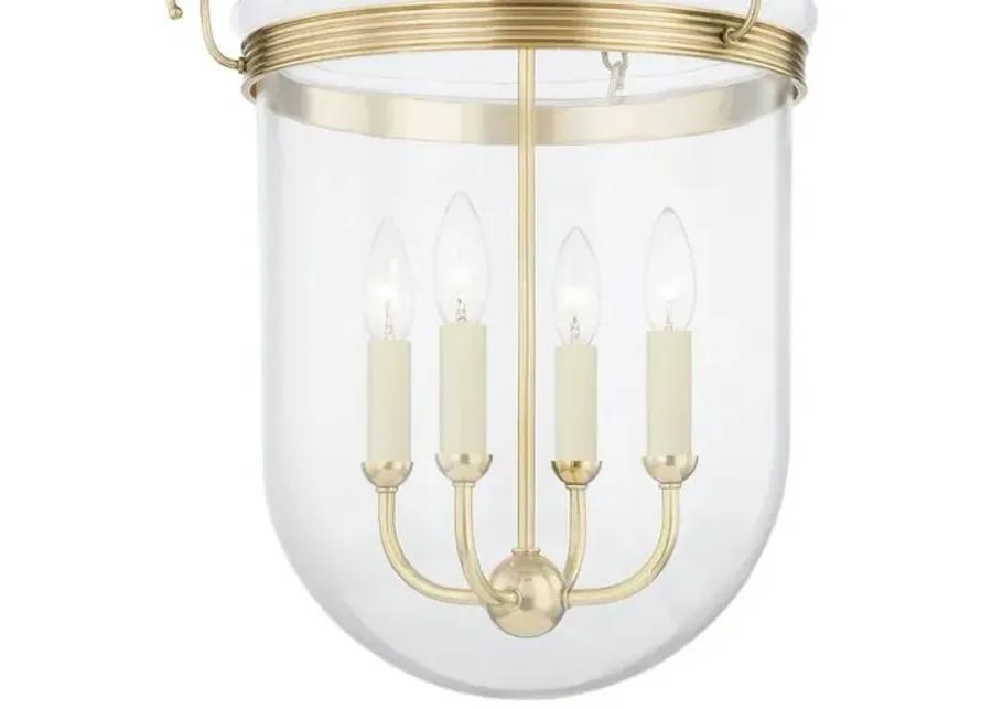 Rousham Lantern - Aged Brass - Gold