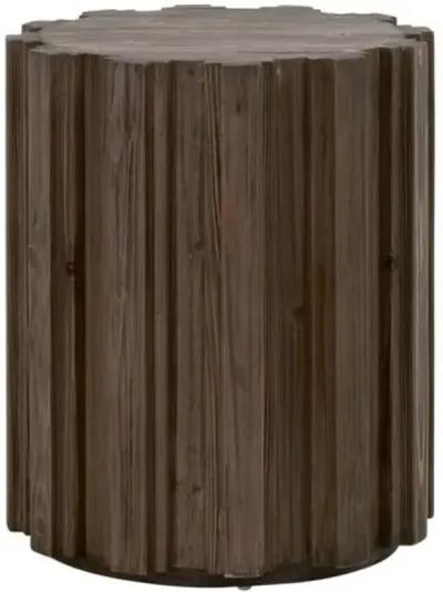 Jean Accent Table - Drift Brown Pine - 20.75Hx17Wx17D in