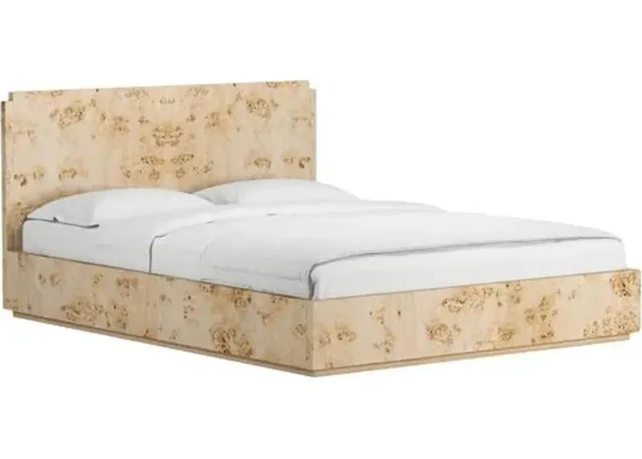 Jackson Burl Bed - Tulsi Home - Brown