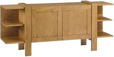 Federico Dining Oak Sideboard - Honey - Tulsi Home - Brown