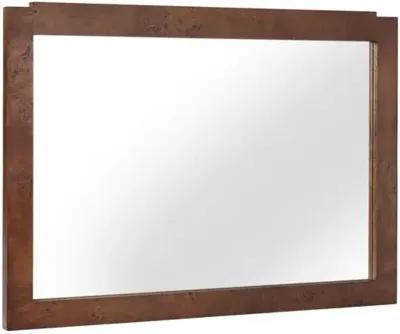 Jackson Burl Wall/Mantle Mirror - Tulsi Home - Brown