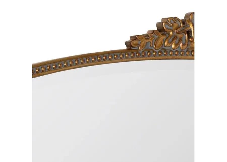 Bridgitte Mantel Wall Mirror - Antiqued Gold