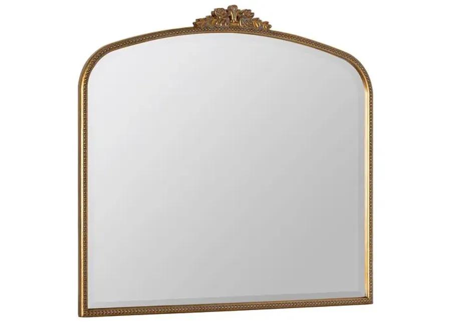 Bridgitte Mantel Wall Mirror - Antiqued Gold