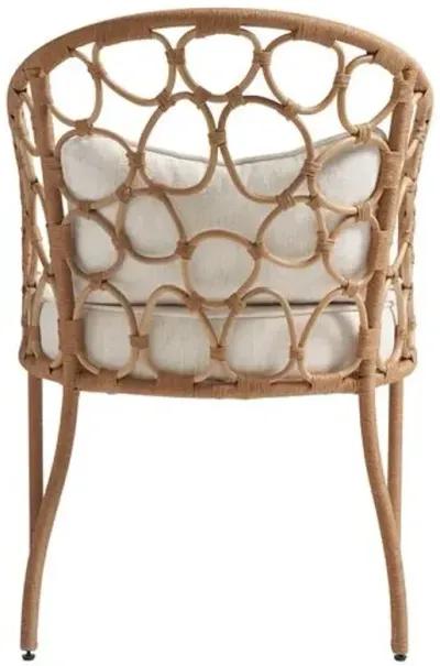 Coastal Living Key West Rattan Dining Chair - Brown