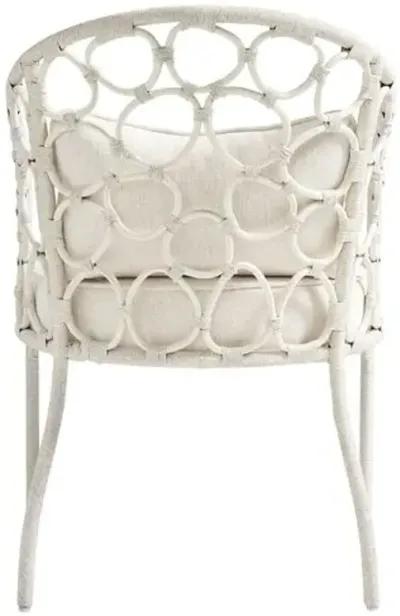 Coastal Living Key West Rattan Dining Chair - White