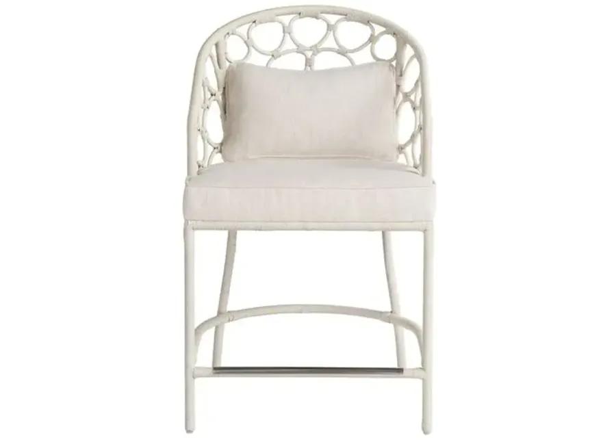 Coastal Living Key West Counter Chair - White