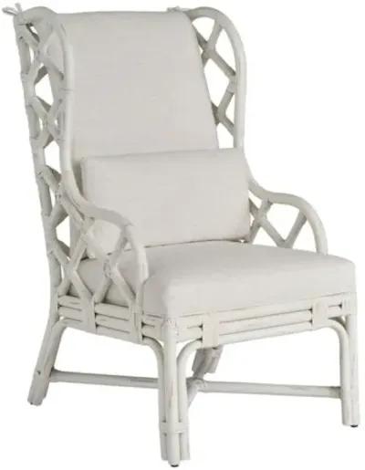 Coastal Living Marino Armchair - White Rattan/Snow