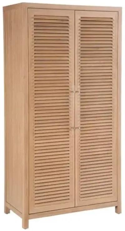 Coastal Living Marino Utility Tall Cabinet - Sand Dune - Brown