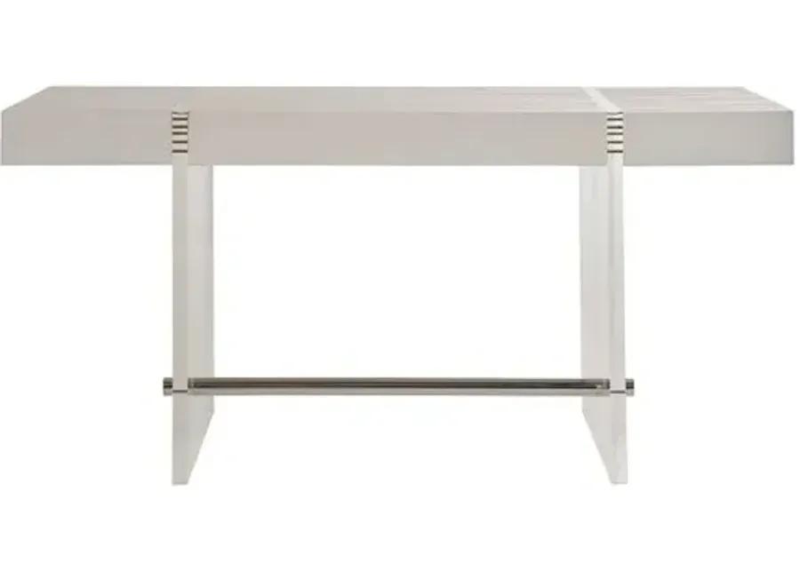 Coastal Living Marino Writing Desk - White Sand/Acrylic