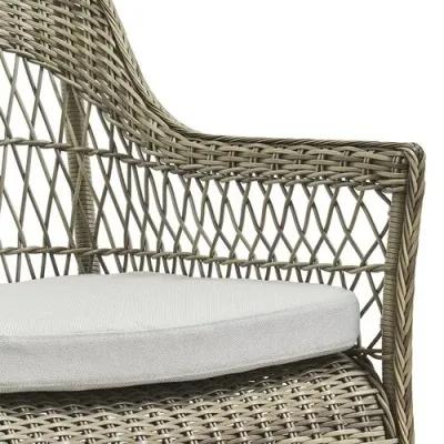 Dawn Outdoor Lounge Chair - Antique/Seagull Grey - Sika Design - Brown