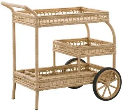 James Outdoor Bar Cart - Natural - Sika Design - Brown