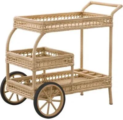 James Outdoor Bar Cart - Natural - Sika Design - Brown