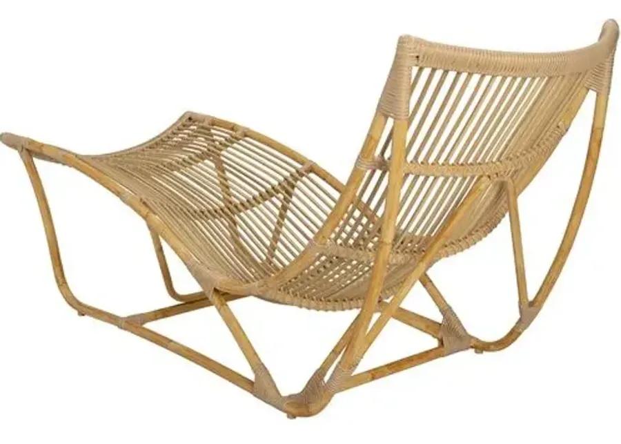 Michelangelo Outdoor Chaise Lounge - Natural - Sika Design - Brown - Comfortable, Sturdy, Stylish