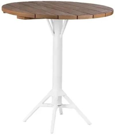 Nicole Outdoor 32" Round Bar Table - White - Sika Design - Handcrafted