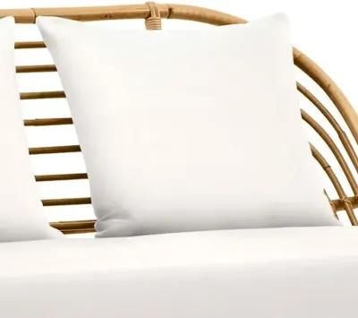 Rattan 2-Seat Sofa - Natural/White - Sika Design - Handcrafted