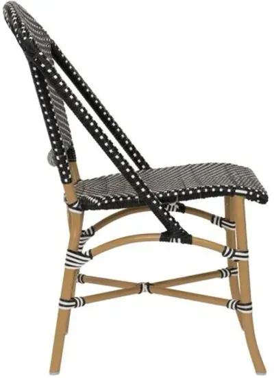 Sofie Outdoor Bistro Chair - Ecru/Black - Sika Design