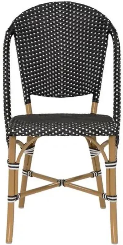 Sofie Outdoor Bistro Chair - Ecru/Black - Sika Design