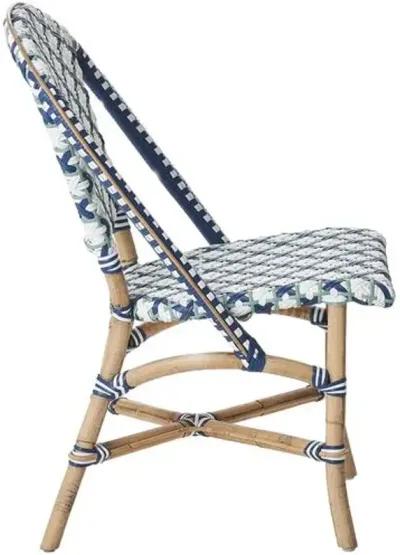 Sofie Rattan Side Chair - Blue/Green/White - Sika Design