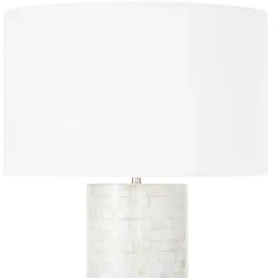 Coastal Living Heavenly Mother of Pearl Table Lamp - White - Regina Andrew - Multi