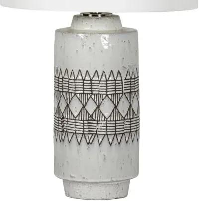 Zuri Ceramic Table Lamp - White - Regina Andrew